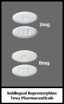 buprenorphine tablets 8mg 2mg teva