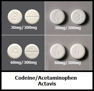 codeine/acetaminophen tablets Actavis