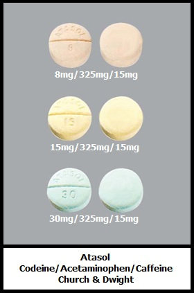 Atasol codeine/acetaminophen tablets