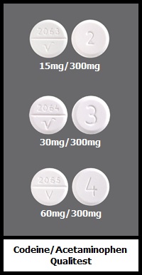 codeine/acetaminophen tablets Qualitest