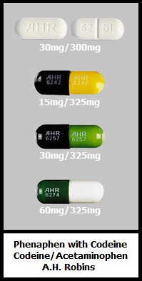 Phenaphen with codeine codeine/acetaminophen capsules