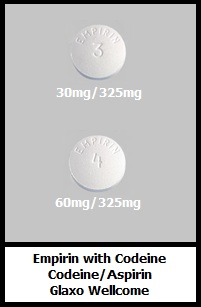 Empirin codeine/aspirin tablets