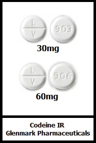 codeine tablets 30mg 60mg Glenmark