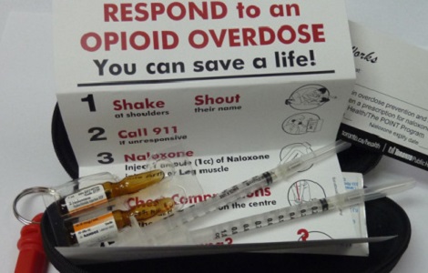 iv naloxone overdose prevention kit Toronto Public Health