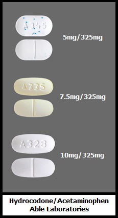 hydrocodone/acetaminophen tablets generic Able