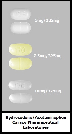 hydrocodone/acetaminophen tablets generic Caraco