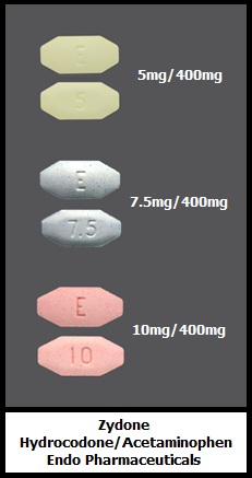 Zydone hydrocodone/acetaminophen tablets