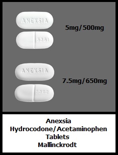 Anexsia hydrocodone/acetaminophen tablets