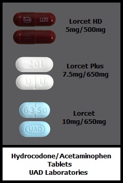 Lorcet Lorcet HD Lorcet Plus hydrocodone/acetaminophen tablets capsules