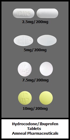 hydrocodone/ibuprofen tablets generic Amneal