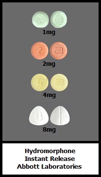 hydromorphone tablets 1mg 2mg 4mg 8mg generic Abbott