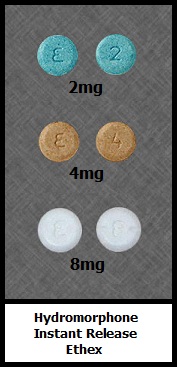 hydromorphone tablets 2mg 4mg 8mg generic Ethex