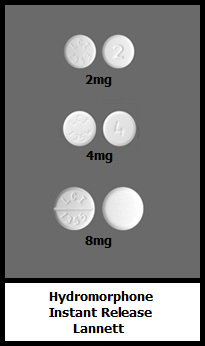 hydromorphone tablets 2mg 4mg 8mg generic Lannett