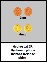 Hydrostat-IR hydromorphone tablets 2mg 4mg