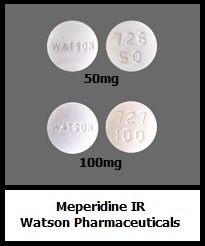 meperidine tablets 50mg 100mg generic Watson