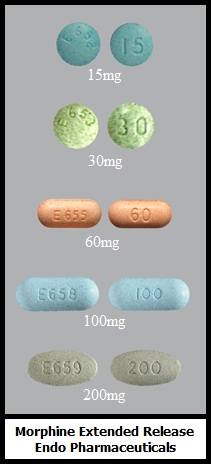 morphine extended-release tablets 15mg 30mg 60mg 100mg 200mg generic Endo