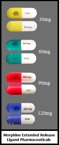 morphine extended-release capsules 30mg 60mg 90mg 120mg generic Ligand
