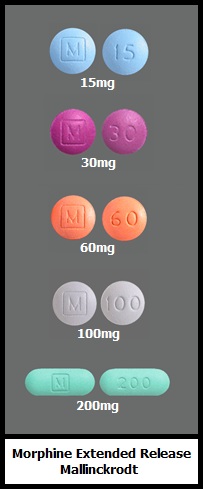 morphine extended-release tablets 15mg 30mg 60mg 100mg 200mg generic Mallinckrodt