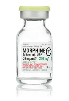 morphine iv 25mg 10ml vial Hospira