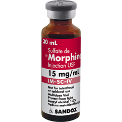 morphine iv 15mg 30ml vial Sandoz