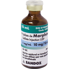 morphine iv 1mg 10ml vial Sandoz