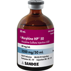 morphine iv 50mg 50ml vial Sandoz