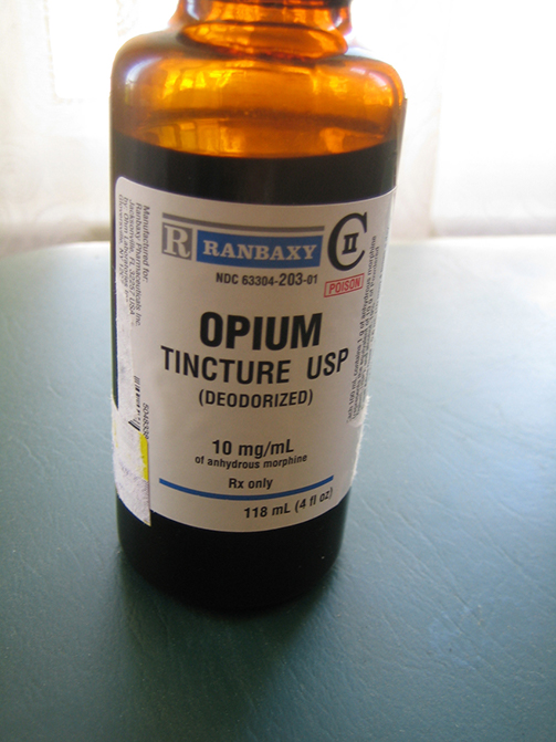 opium tincture 10mg/ml Ranbaxy Labs