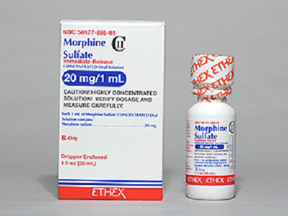 morphine oral concentrate 20mg/ml Ethex