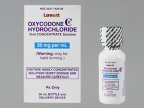 oxycodone oral solution 20mg/ml Lannett