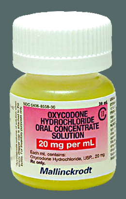 oxycodone oral solution 20mg/ml Mallinckrodt