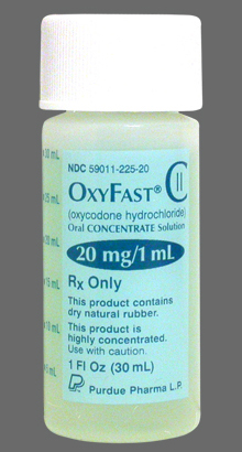 OxyFast oxycodone oral solution 20mg/ml Purdue