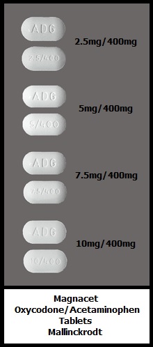 Magnacet oxycodone/acetaminophen tablets Mallinckrodt