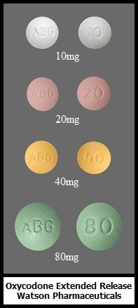 oxycodone extended-release tablets 10mg 20mg 40mg 80mg generic Watson