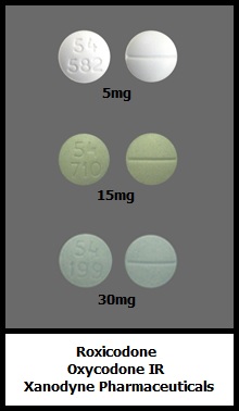 Roxicodone oxycodone tablets 5mg 15mg 30mg Xanodyne