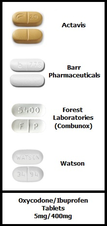 Combunox oxycodone/ibuprofen tablets