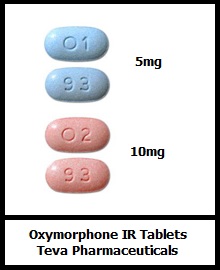 oxymorphone IR tablets 5mg 10mg generic Teva