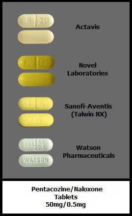 Talwin NX pentazocine/naloxone tablets