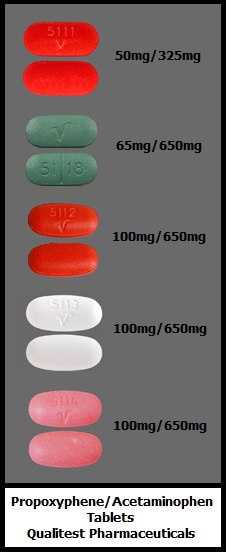 propoxyphene/acetaminophen tablets generic Qualitest