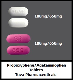 propoxyphene/acetaminophen tablets generic Teva