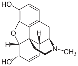 Morphine chemical structure